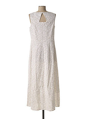 Rochie midi imprimeu floral fără mâneci bej L'ATELIER D'ANNA femeie
