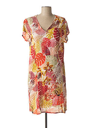 Rochie midi portocaliu L'ATELIER D'ANNA femeie