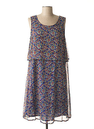 Rochie midi imprimeu floral fără mâneci albastru AGATHE & LOUISE femeie