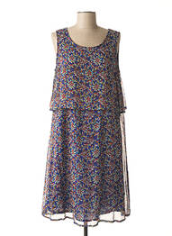 Rochie midi imprimeu floral fără mâneci albastru AGATHE & LOUISE femeie