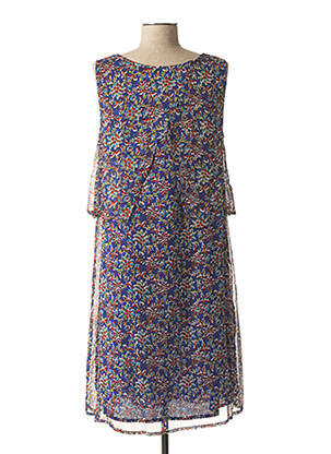 Rochie midi imprimeu floral fără mâneci albastru AGATHE & LOUISE femeie