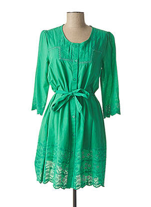 Rochie midi mâneci 3/4 mâneci 3/4 verde AGATHE & LOUISE femeie