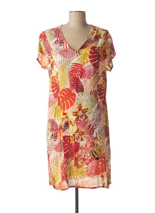 Rochie midi portocaliu L'ATELIER D'ANNA femeie