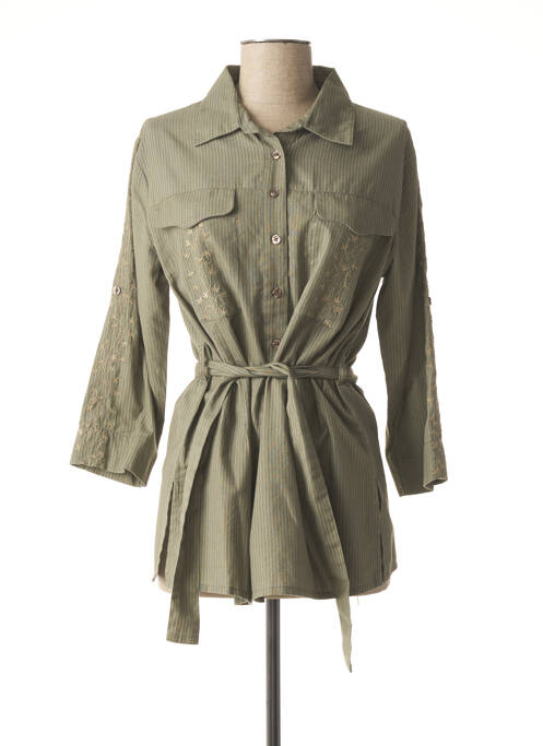 Tunică mâneci lungi verde AGATHE & LOUISE femeie