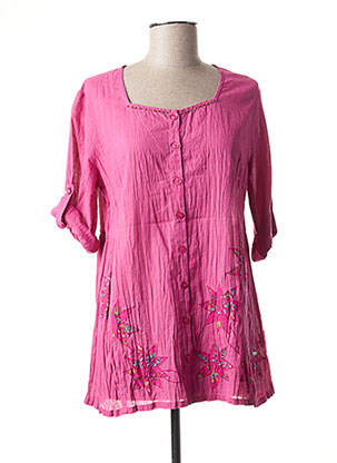 Tunică mâneci lungi roz AGATHE & LOUISE femeie