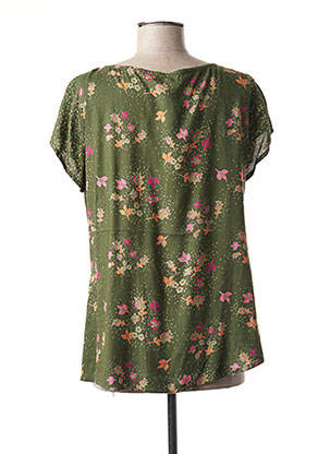 Bluză imprimeu floral mâneci scurte verde AGATHE & LOUISE femeie