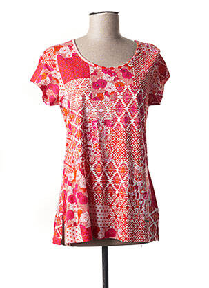 Tricou elasticitate mâneci scurte roșu AGATHE & LOUISE femeie