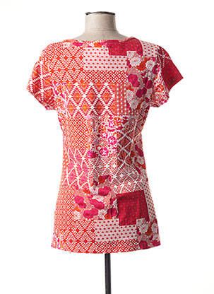 Tricou elasticitate mâneci scurte roșu AGATHE & LOUISE femeie