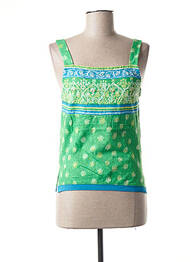Top țesătură jersey bretele subțiri verde JAC JAC femme