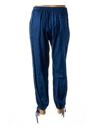 Pantalon drept talie elastică albastru AGATHE & LOUISE femeie