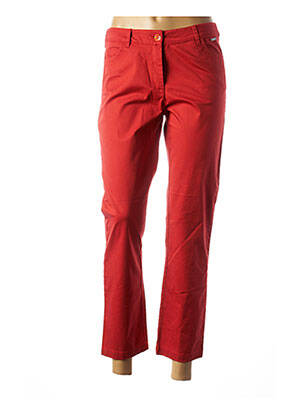 Pantalon 7/8 țesătură poplin roșu AGATHE & LOUISE femeie