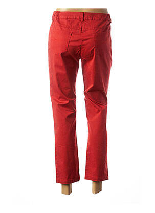 Pantalon 7/8 țesătură poplin roșu AGATHE & LOUISE femeie