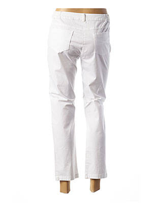 Pantalon 7/8 țesătură poplin alb AGATHE & LOUISE femeie