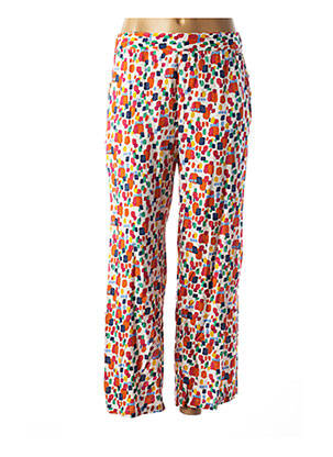 Pantalon drept talie elastică portocalie AGATHE & LOUISE femeie