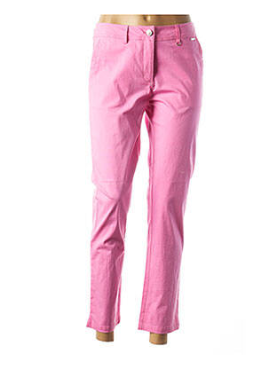 Pantalon slim talie elastică roz AGATHE & LOUISE femeie