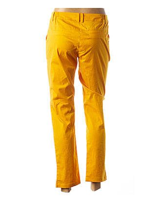 Pantalon slim talie elastică galben AGATHE & LOUISE femeie