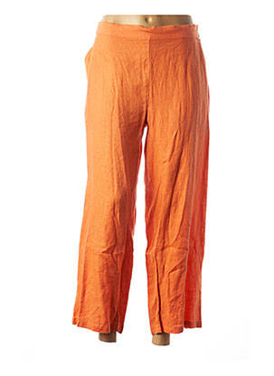 Pantalon drept talie elastică portocalie AGATHE & LOUISE femeie