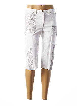 Pantalon trei sferturi alb AGATHE & LOUISE femeie