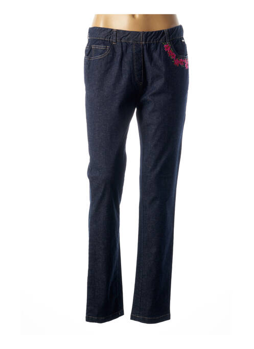 Blugi cu croială slim albastru AGATHE & LOUISE femeie