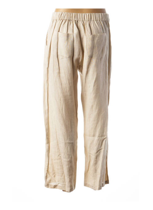 Pantalon drept bej AGATHE & LOUISE femeie