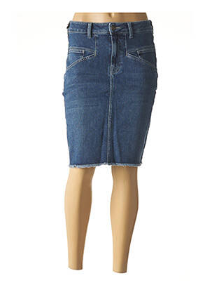 Fustă midi albastru FIVE femeie