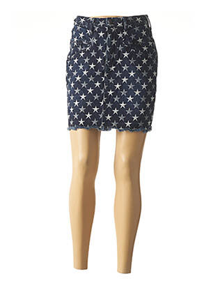 Fustă scurtă albastru FIVE femeie