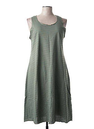 Rochie midi fără mâneci fără mâneci verde MINDELO BAY femeie