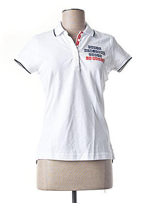 Polo alb KAPITALES femeie