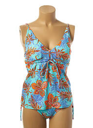 Tankini elasticitate albastru PLATJA femme