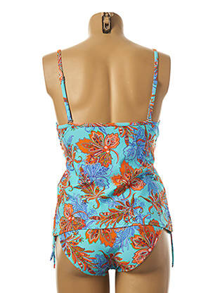 Tankini elasticitate albastru PLATJA femeie