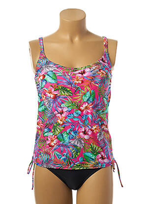 Tankini imprimeu fantezie roz MISS CARAÏBES femeie