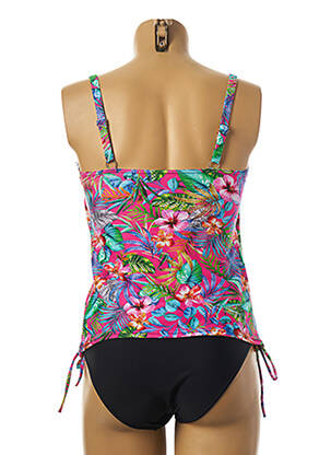 Tankini imprimeu fantezie roz MISS CARAÏBES femeie