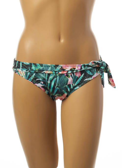 Chiloți de baie verde BORABORA femeie