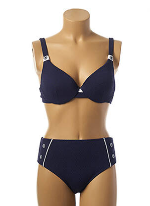 Costum de baie din două piese închidere cu agrafă top sutien modelat albastru YSABEL MORA femeie