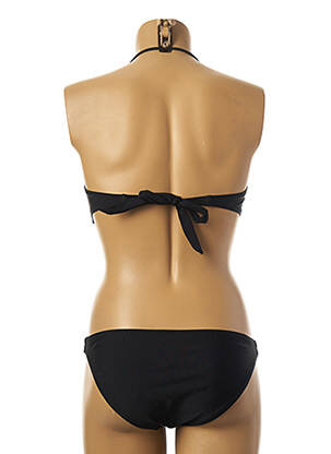 Costum de baie din două piese elasticitate top sutien push-up negru DAG ADOM femeie