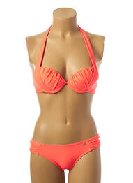 Costum de baie din două piese elasticitate top sutien push-up roz LPB femme