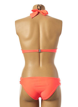 Costum de baie din două piese elasticitate top sutien push-up roz LPB femeie