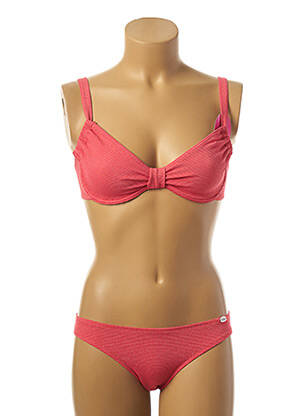 Costum de baie din două piese roz PLAGE DU SUD femeie