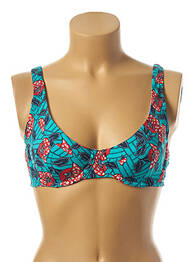 Sutien de costum de baie elasticitate albastru PLAGE DU SUD femeie