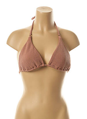 Sutien de costum de baie elasticitate top triunghiuri maro SEAFOLLY femeie