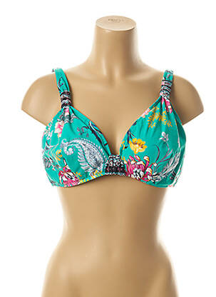 Sutien de costum de baie bretele elastice reglabile verde SEAFOLLY femeie