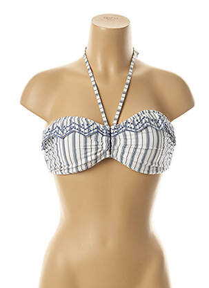 Sutien de costum de baie bretele elastice alb SEAFOLLY femeie