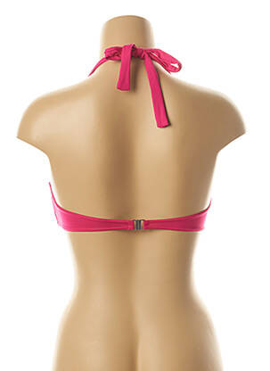 Sutien de costum de baie bretele elastice detașabile roz KIWI femeie