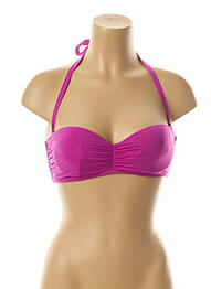 Sutien de costum de baie bretele elastice detașabile top sutien modelat violet KIWI femeie