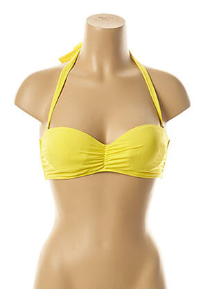 Sutien de costum de baie top sutien modelat top sutien modelat galben KIWI femeie