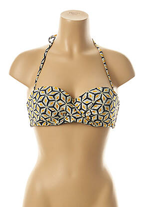 Sutien de costum de baie galben PLAGE DU SUD femeie