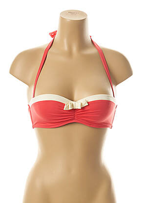 Sutien de costum de baie elasticitate top sutien push-up roz KIWI femeie