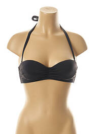 Sutien de costum de baie elasticitate top sutien modelat negru KIWI femme