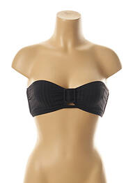 Sutien de costum de baie elasticitate top bentiță negru BORABORA femeie