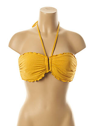 Sutien de costum de baie bretele elastice galben SEAFOLLY femeie